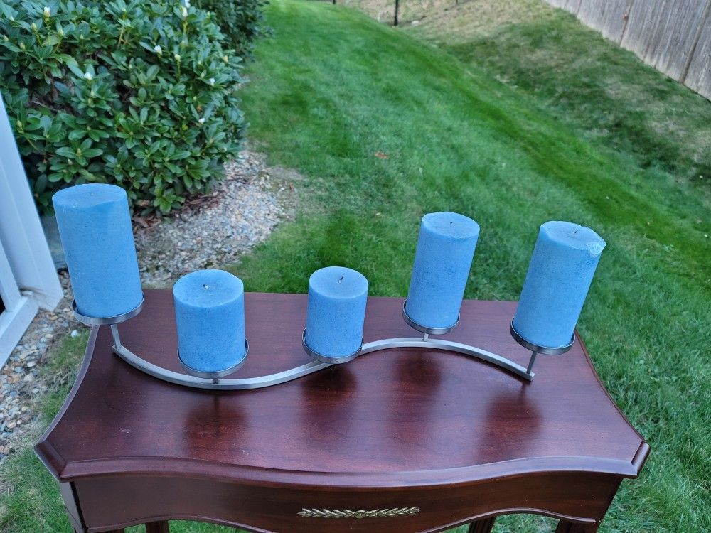 Candles Holder And 5 Candles