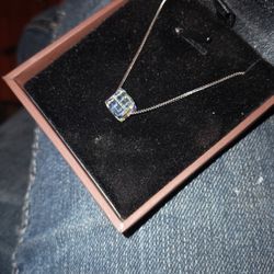 Gorgeous Rainbow Crystal On A Sterling Silver Chain