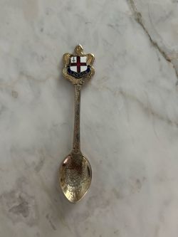 Vintage London Souvenir Silver Plated Collector Spoon, Made In England 