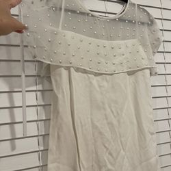 ZARA Cocktails white dress, size XS/S