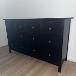 Black IKEA HEMNES Dresser