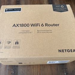 Netgear AX1800 WiFi 6 Router (R6700AX)