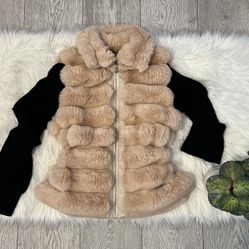 Beige Faux Vest (small)