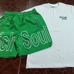 End of the summer blow out sale all ”redemption “ Rich$oul short sets are on sale until the end of august prices are $65 each set I have s/m/L availab