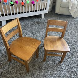 Toddler wooden chairs 