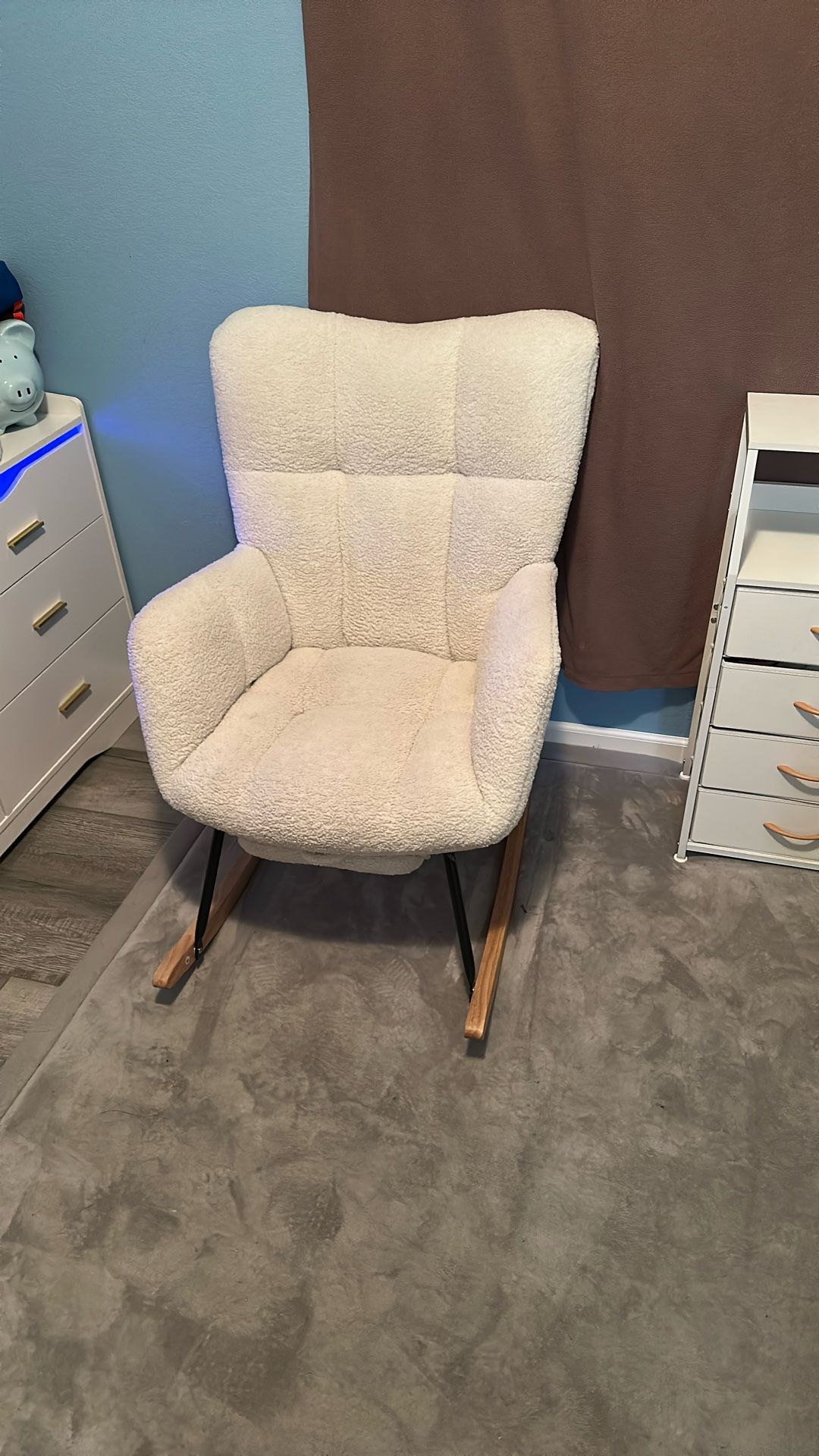 White Rocking Chair For Baby Nursery