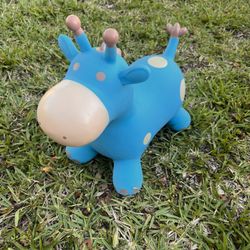 Babe Fairy Bouncy Horse-Bouncing Horse Animal Hopper-Inflatable Jumping Horse Toy for Toddlers (Blue Deer)