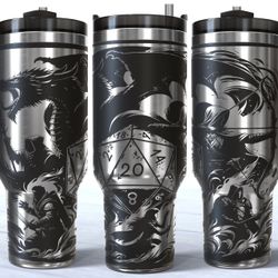40oz Dungeon Master, Full Wrap, Tumbler