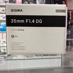 Sigma 35mm F1.4 For Canon⭐️Sale! Ends 9/29!