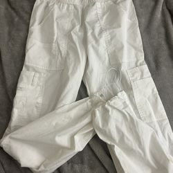 white cargo pants