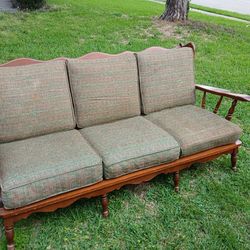Spectacular Mid-century Modern Wooden Couch (Hartshorn)
