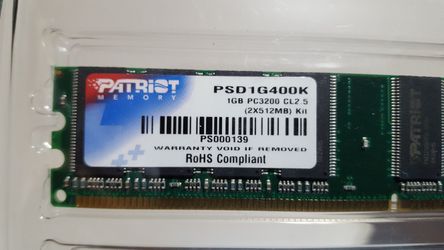 PC3200 1GB (2x512MB) Patriot