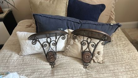 Wood shelves from Pier One