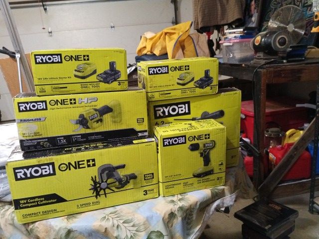 Collection of Ryobi Power Tools