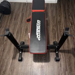 Bench Press W Bar And Weights $180