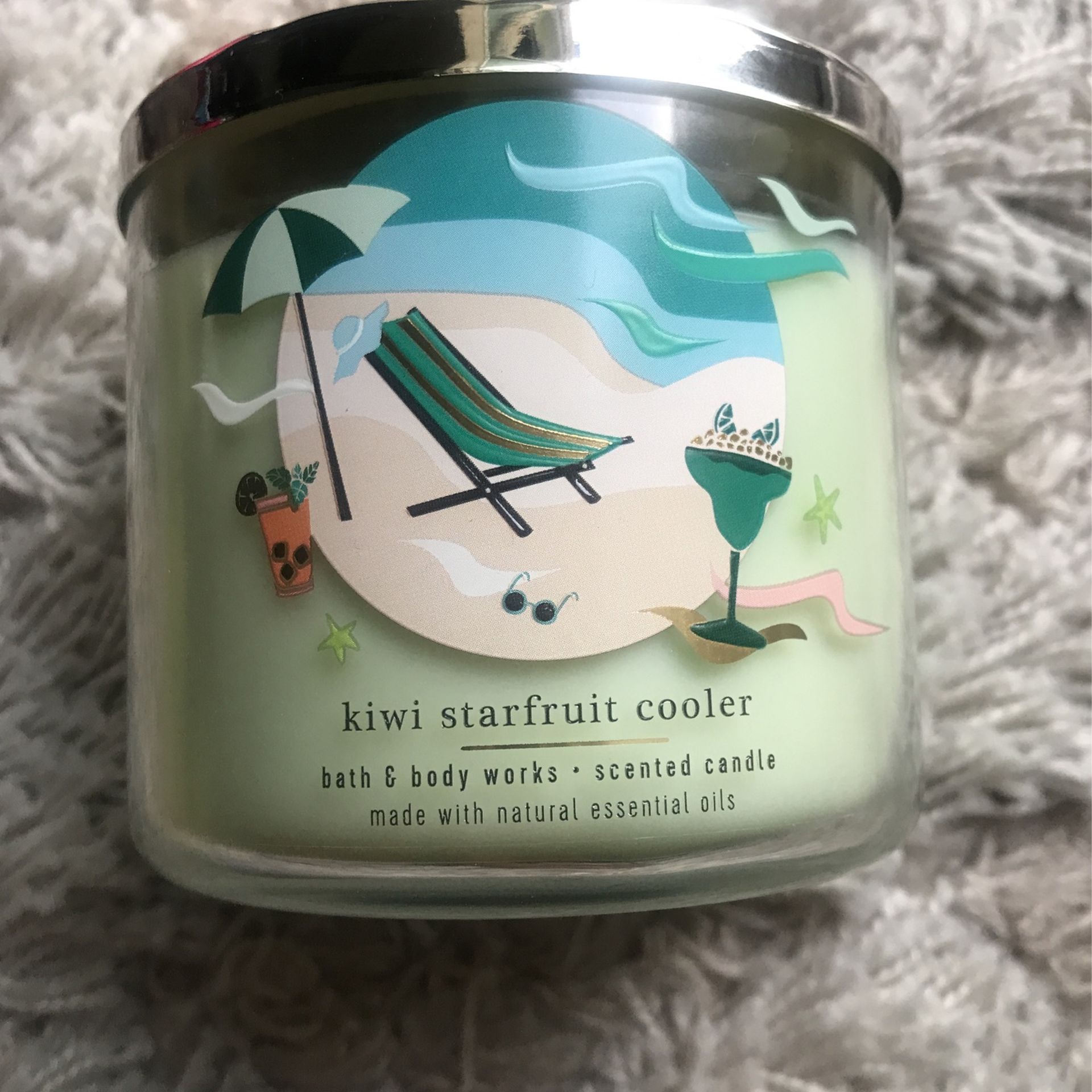 Kiwi Starfruit Collie 3 Wick Candle