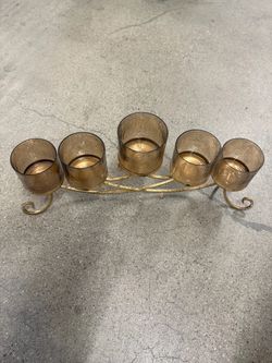 5-Cup Arched Votive / Candelabra Centerpiece