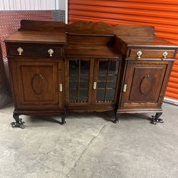 Antique Vintage,  Sideboard Buffet. (100% Solid Cherry Wood 🪵 )