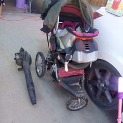Girl Stroller With Car seat 