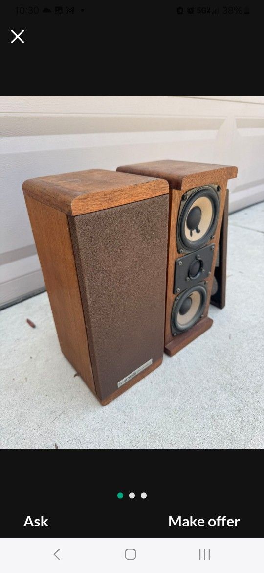 Koss M-80 Vintage Audiophile Bookshelf Speakers 