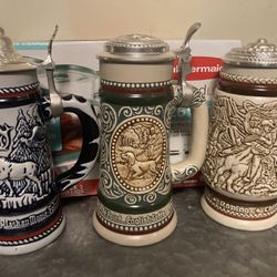 Antique Avon Beer Mugs 