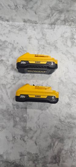 Dewalt 20V Battery Set 3.0AH & 4.0AH