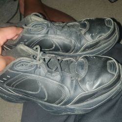 PREVIOUSLY WORN BLACK SHOES