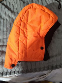 Bright orange hunting hat