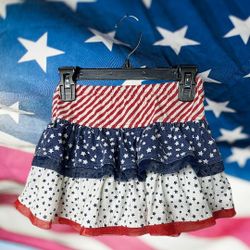 Girls Fourth Of July Skorts 
