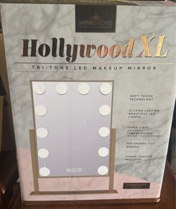 Impressions Vanity Company Hollywood Tri-Tone XL Makeup Mirror