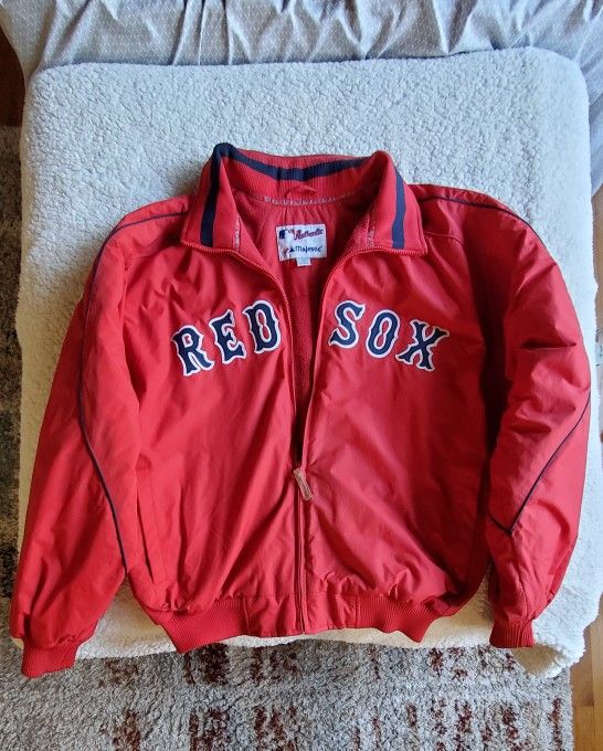 Large BOSTON RED SOX Authentic Majestic Zipper Jacket