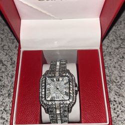 Cartier Moissanite Watch