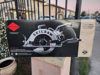 SKILSAW SPT77W-01 15-Amp 7-1/4-Inch Aluminum Worm Drive Circular Saw  (Firm, Fijo, Nada Menos, New)