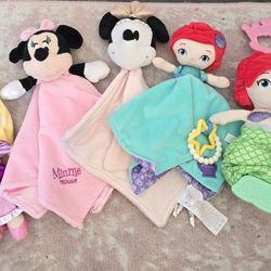 Baby Girl Little Mermaid Minnie Rapunzel Dolls Loveys