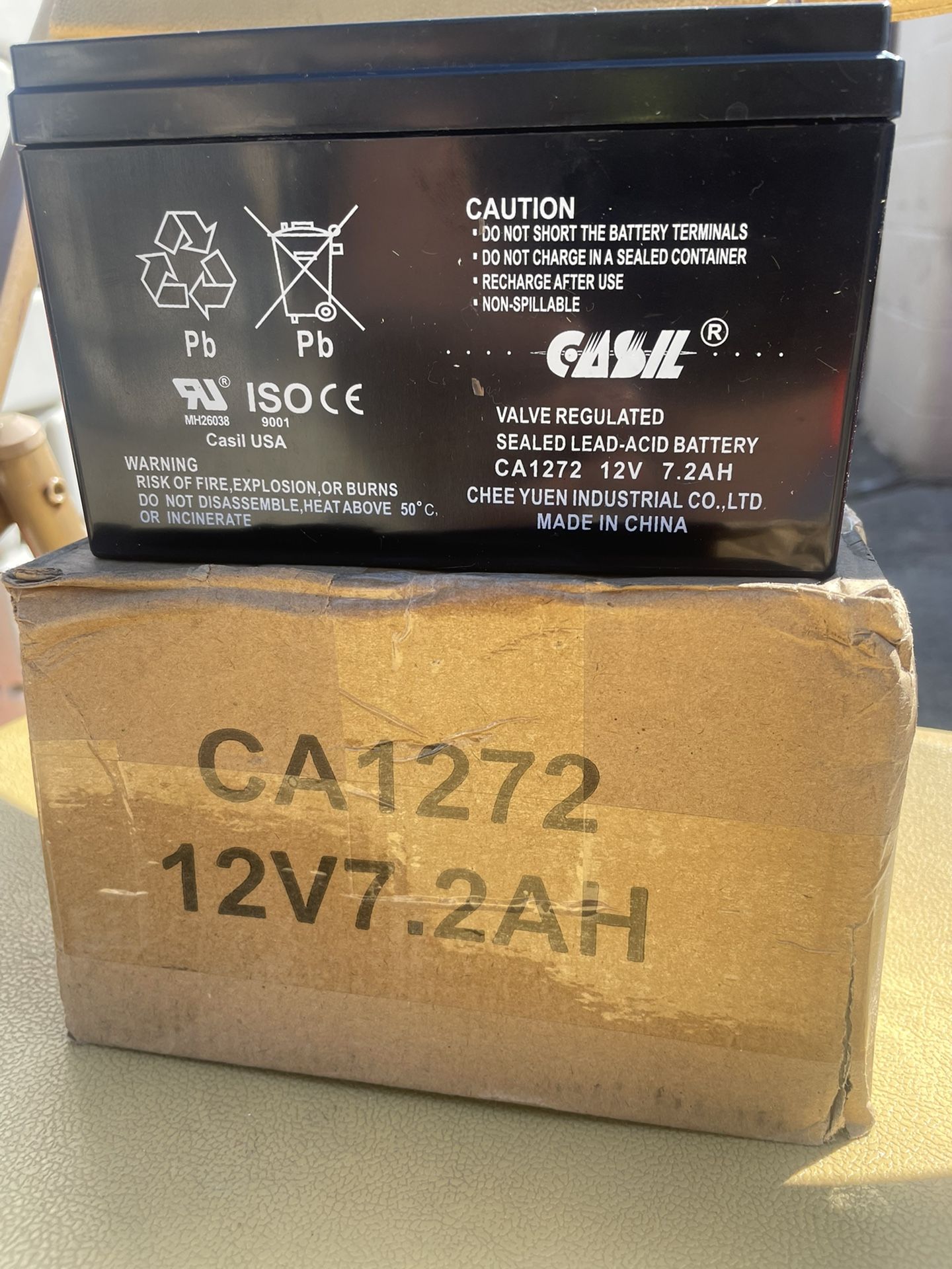 Brand New 12v 7.2 ah Batteries 