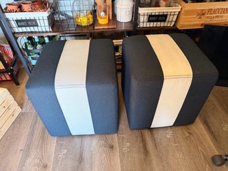 Two small ottomans