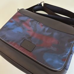 Coach Messenger Crossbody Commuter Shoulder Bag Canvas Leather Laptop Satchel