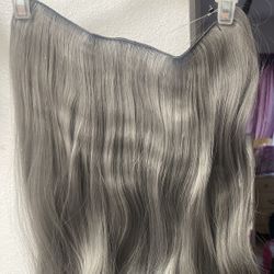Hair Extensions Grey 
