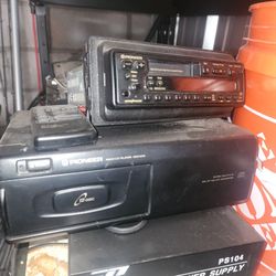Old School Pioneer Radio Cd Changer. Amps Etc