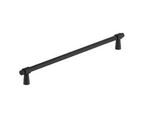 Amerock Destine 12-5/8 in. Bar Cabinet Pull, Matte Black