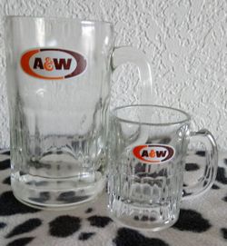 A A&W mugs