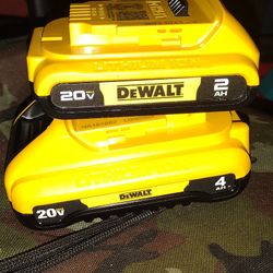 DEWALT 20V BATTERYS 