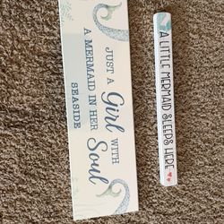 Mermaid Seaside Decor/signs