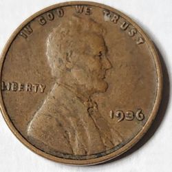 1936 Lincoln Wheat Penny