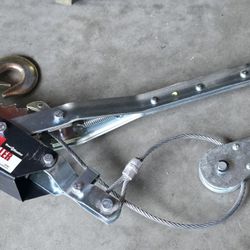 Cable Winch Puller - 2 Ton Capcity - Like New

- 10 ft. Cable Winch Puller
