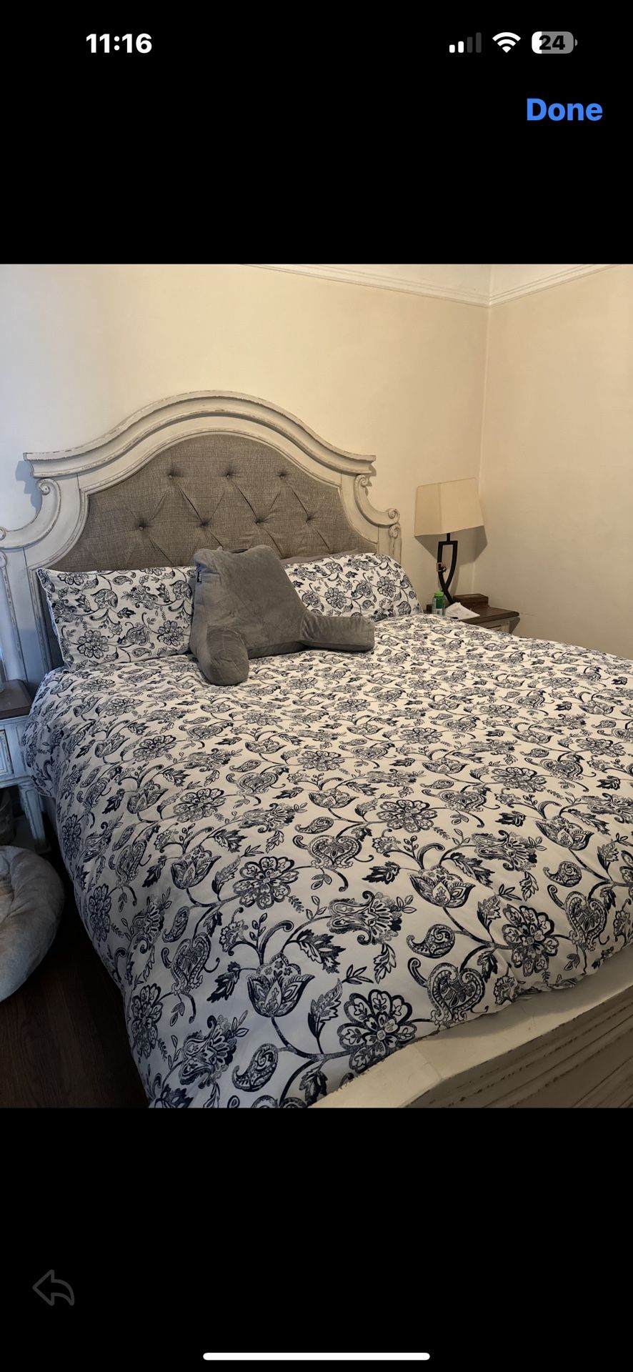 California King Bed Frame With 2 Nightstands