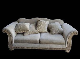 Beige Loveseat 