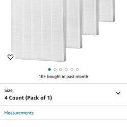 5500-2 Air Purifier Filter Replacement for Winix Plasmawave Air purifier 5500-2 5300-2 6300-2 C535 AM80 AM90,4 Pack H13 Grade True HEPA Filter,Replace