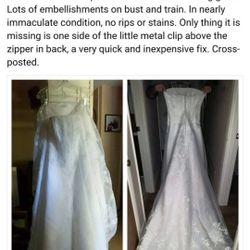 David's Bridal wedding Dress size 8