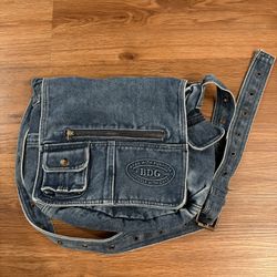 BDG Denim Crossbody Messenger Bag